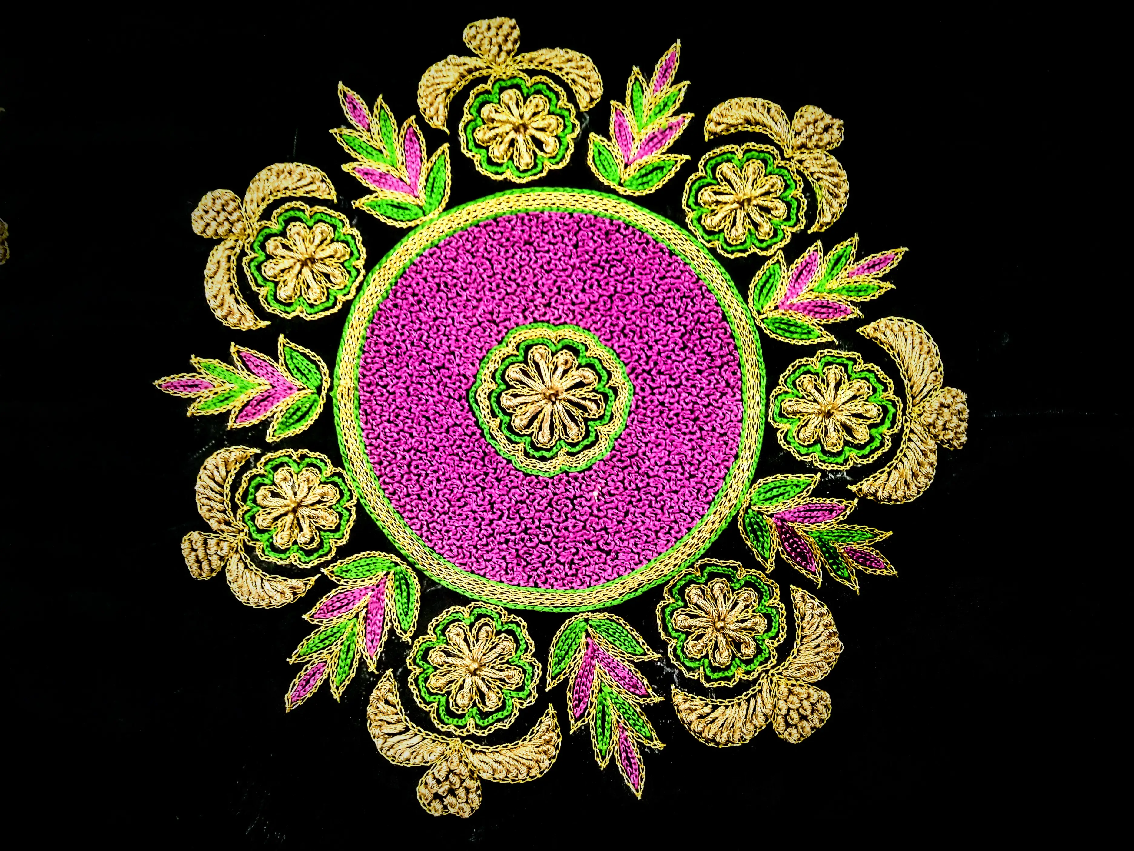 Butta motifs embroidery design - Hand Embroidery Blouse • Gown