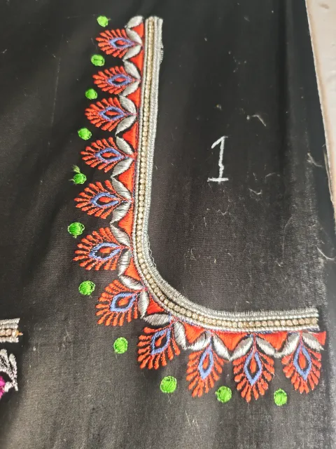 Flower design machine embroidery - Machine Embroidery Blouse