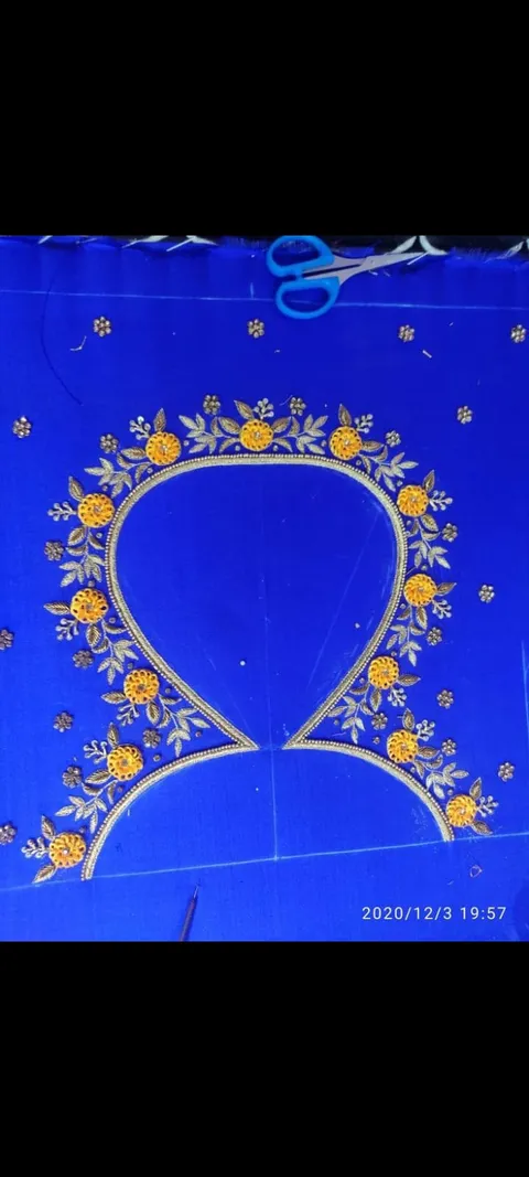 Flower design - Machine Embroidery Blouse